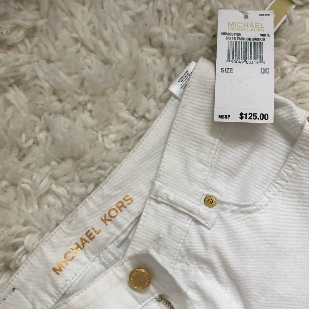 Michael Kors white bell bottom pants. NWT - Picture 2 of 2